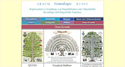 Desktop Screenshot of genealogiekunst.de