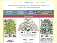 Tablet Screenshot of genealogiekunst.de
